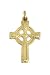 Gold Celtic Cross Pendant Polished
