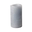 Enjoy Lighting 372622 Blue Distressed Ocean Water Scented Wax LED Pillar Candle, 3-Inch by 6-Inch