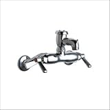 Tools & Hardware : Chicago Faucets 305-VBCP Wall Mounted Adjustable Service sink Faucet with 4" - 8 3/8" Centers, Polis