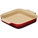 Le Creuset Stoneware 1-1/2-Quart 9-Inch Square Baking Dish, Cherry