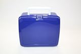 Lunchbox Baltic Blue Plastic with White Handle