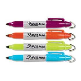 Sharpie Mini Permanent Marker Portable Fine Assorted Berry Orange Green Turquoise Ref S081126U [Wallet 4]
