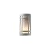Justice Design Group CER-5495-HMIR Hammered Iron Ceramic Two Light 12.5" Large ADA Craftsman Window