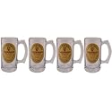 Guinness Gaelic Label Handled Tankard - Set of 4