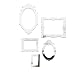 Umbra Frama Mirrored Wall Decor Appliques, Set of 5