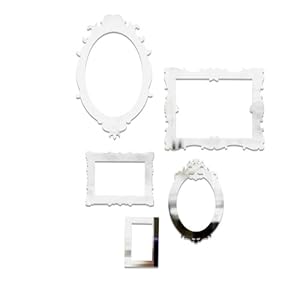 Amazon.com - Umbra Frama Mirrored Wall Decor Appliques, Set of 5 -