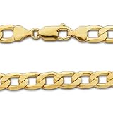 20 14K Yellow Gold Gentle Curb Link Chain