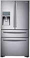 Samsung RF24FSEDBSR Stainless Steel Counter Depth 4-Door Refrigerator, 24 Cubic Feet