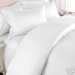 SOLID White 300 Thread Count Queen size Sheet Set 100 % Egyptian Cotton 4pc Bed Sheet set (Deep Pocket) By sheetsnthings