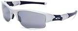 Oakley Men's Flak Jacket XLJ Seattle Mariners Sunglasses,Silver and Blue Frame/Black Lens,one size