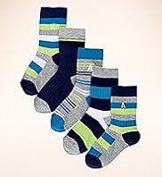 5 Pairs of Younger Boys Autograph Cotton Rich Striped Socks