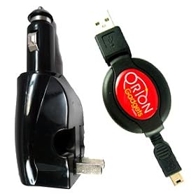 HTC Tattoo Multicharge Retractable USB Travel Kit