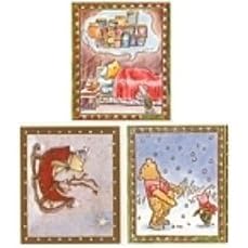 Classic Pooh Christmas-themed Scrapbooking Stickers by