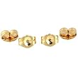 4 14K Yellow Gold Earring Backs Ear Post Nuts Deluxe