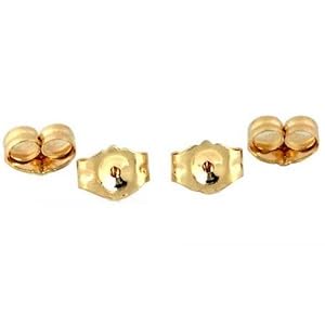 4-14K-Yellow-Gold-Earring-Backs-Ear-Post-Nuts-Deluxe