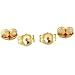 4 14K Yellow Gold Earring Backs Ear Post Nuts Deluxe