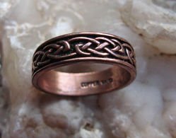 Solid Copper Ring Cr053 Size 7