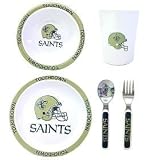 New Orleans Saints 5 Piece Children's Dinner Set