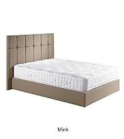 Modern Button Storage Bedstead - Mink