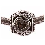 Antique Silver Plated Barrell Spacer Bead Fits Pandora (1)