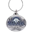 Seattle Mariners Oval Pewter Keychain