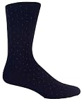 Navy Dress Socks | Poka Dot Pattern Mens 3 Pack