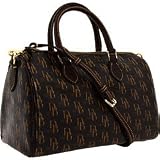 DOONEY & BOURKE CLASSIC SATCHEL HANDBAG BROWN, 5S739
