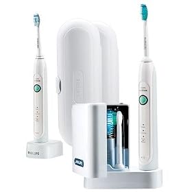 Philips Sonicare HX6733/70 HealthyWhite 3 Mode Premium Edition Rechargeable Toothbrush 2 Sets (2 handles, 2 brush heads, 1 Hydro Clean UV Sanitizer with Integrated Charger, 1 Travel charger, 2 Travel cases): Health &amp; Personal Care