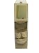 Health & Personal Care : HANGING STORAGE + PLASTIC MIRROR - STONE/CREAM