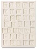 Sculpey EZ Release Push Molds - Push Mold, Alphabet Tiles