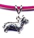 18 Fuschia Corgi Necklace Sterling Silver Jewelry Gift Boxed