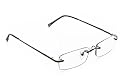 Dr. Dean Edell Clean Rimless Metal Reader, Gun Metal, +1.75