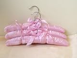 Children's Pink Satin Padded Hangers (Set of 5)