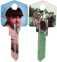 The Three Stooges Moe Kwikset KW House Key
