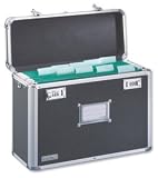 Leitz Vaultz Personal Filing Case Robust Lockable A4 W366xD178xH322mm Black and Chrome Ref 67160095