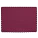 Creative Converting 86-3122B 14.5-Inch Length by 10-Inch Width Burgundy Placemats Scallop Edge (Case of 600)