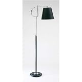 House Of Troy High Ball Chrome w/ Black Floor Lamp