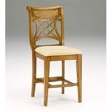 Counter Bar Stool - Glenmary Non-Swivel Counter Stool in Oak (Set of 2) - H ....
