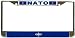 Nato Flag Chrome Metal License Plate Frame Holder