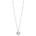 Browning Buckmark Pink Bling Silver Heart Necklace