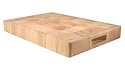 T&G Rectangular Chopping Board in End Grain Natural Hevea Wood, Large