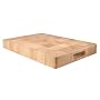T&G Rectangular Chopping Board in End Grain Natural Hevea Wood, Large