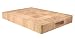 T&G Rectangular Chopping Board in End Grain Natural Hevea Wood, Large
