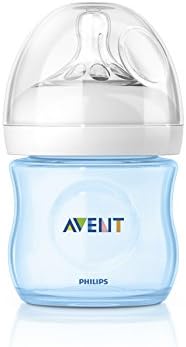 Philips Avent Natural Feeding Bottle 125ml Tetarella Prime Prime Feedings Feedings + 0M Azzurro