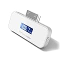 iPhone 4S 4 3GS 3G, iPad iPod Nano FM Transmitter wei�, Hochglanz, Auto KFZ Zigarettenanz�nder Kabel, f�r Apple Handy