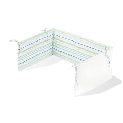 Pinolino 650585-2 - Nestchen f�r Kinderbetten, Streifen blau/gr�n