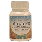Melatonin 2.5 Mg Sublingual Dietary Supplement Tablets, Orange - 60 Ea