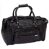 Embassy Italian Stone Design 18inch Genuine Leather Tote Bag Zippered End Saddlebags