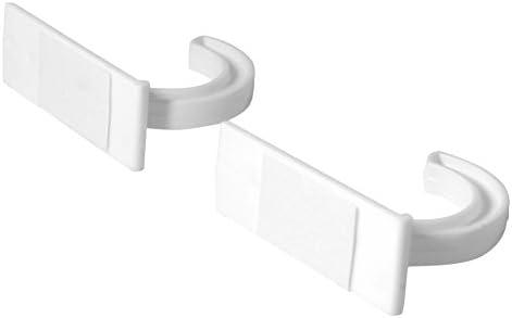 Homz Kitchen Multi-Use Self Adhesive Hooks -White- 6 Pack