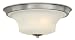 Hinkley 4631BN Brantley - Three Light Flush Mount, Brushed Nickel Finish with Etched Opal Glass